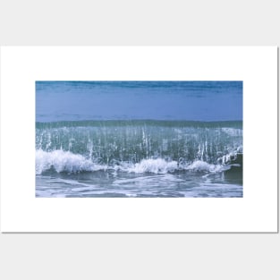 Tide Ocean Wave Sea Water Waves Blue Tones Posters and Art